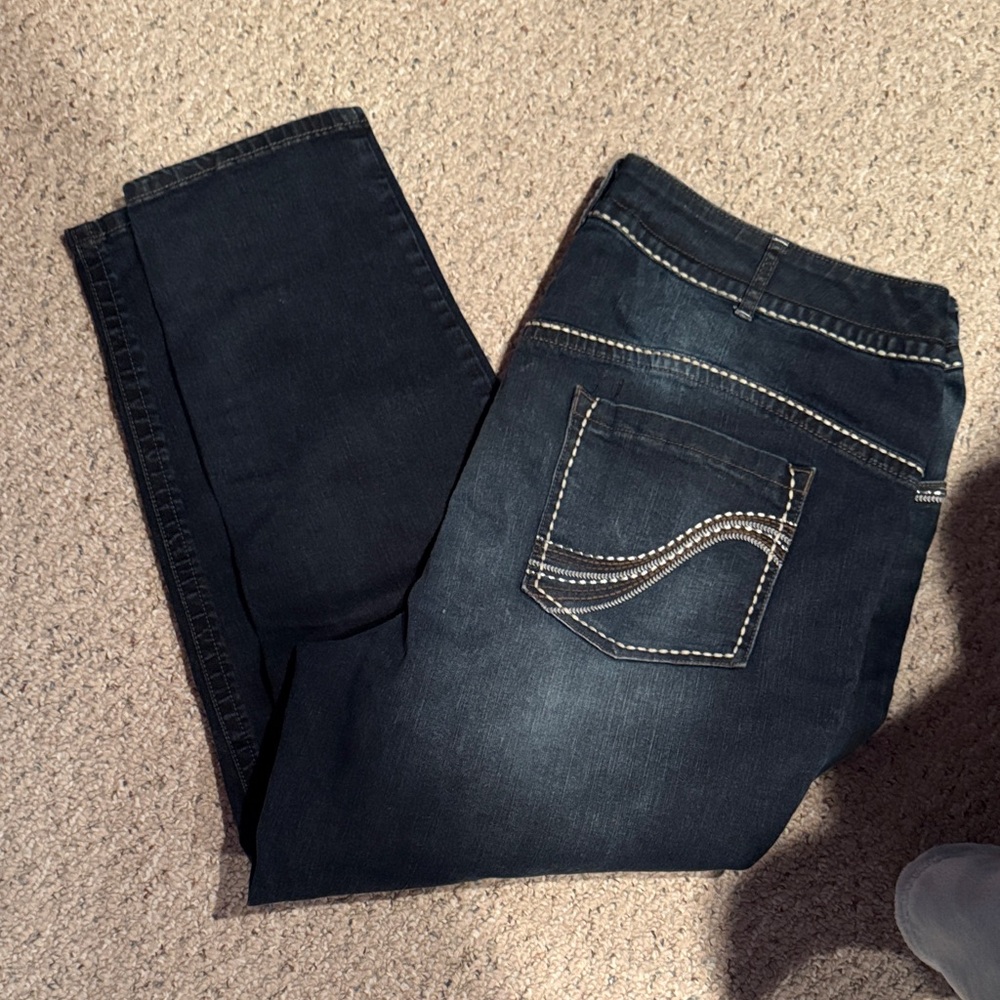 Lane Bryant Dark Blue slim boot cut  Jeans